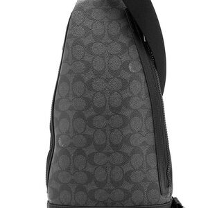 Coach Black Patterned Belt Bag